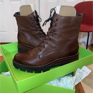 Platform Combat Boots (Weatherproof, Never Worn)